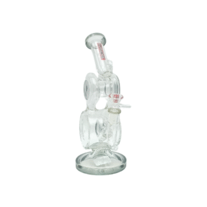 HYPNOTIK 9 INCH DOUBLE BUBBLE LEAVITTE RIG, SMOKE BLACK