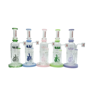 HYPNOTIK 10 INCH OCEAN'S WHISPERER RIG WITH BANGER, EMERALD WAVE