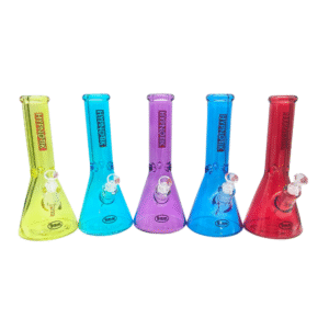 HYPNOTIK 12 INCH 9 MM FULL COLORED BEAKER BONG, PINK