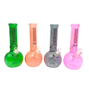 HYPNOTIK 12 INCH 9 MM FULL COLORED ROUND BASE BONG, RED